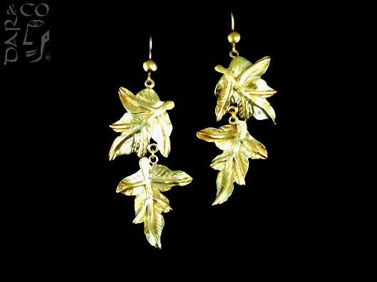 ARETES PLATA 925 BAÑADA EN ORO 22 KT